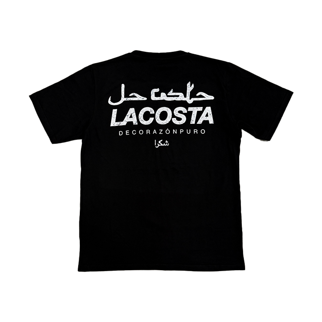 LACOSTA Black Regular Tee