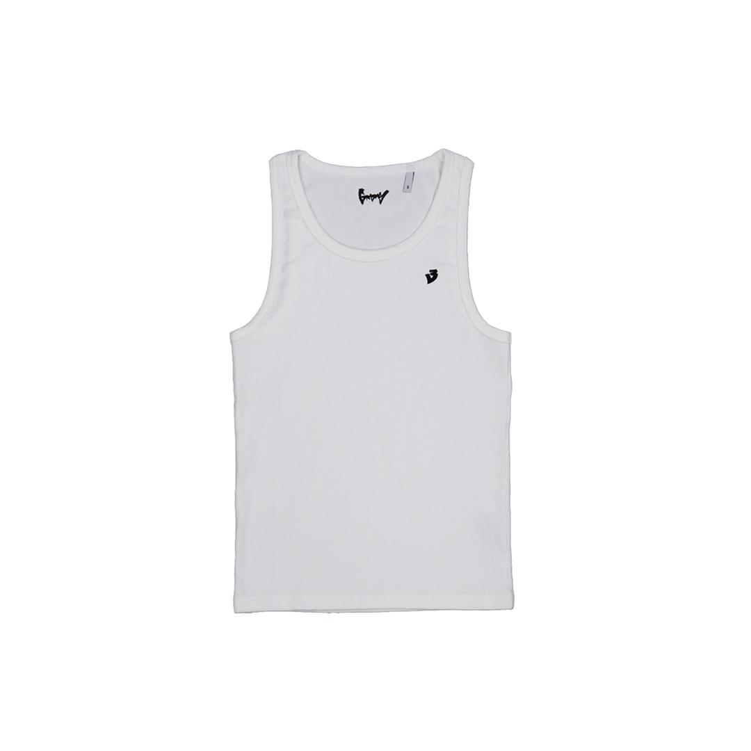 Original Z White Slim Ribbed Tank