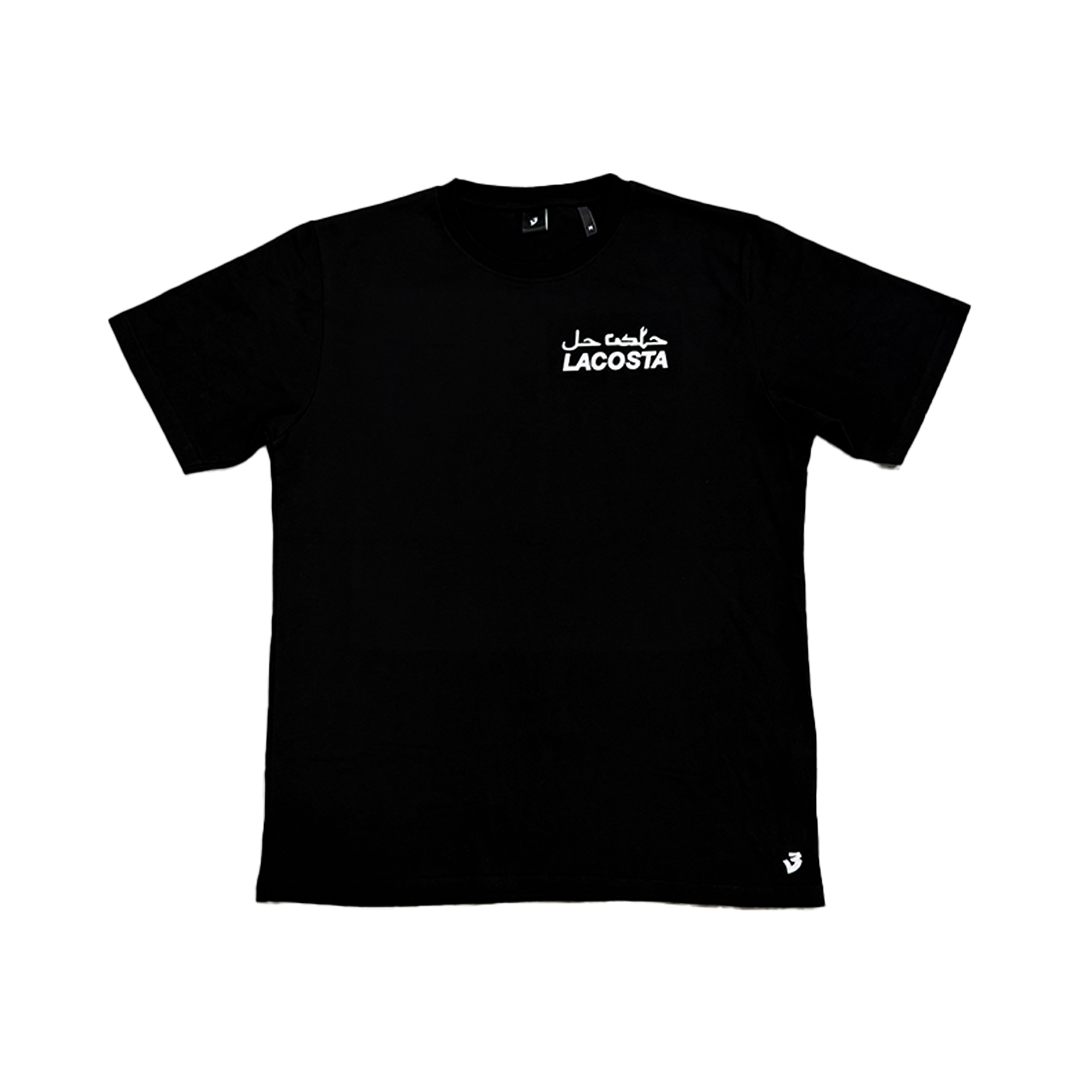 LACOSTA Black Regular Tee