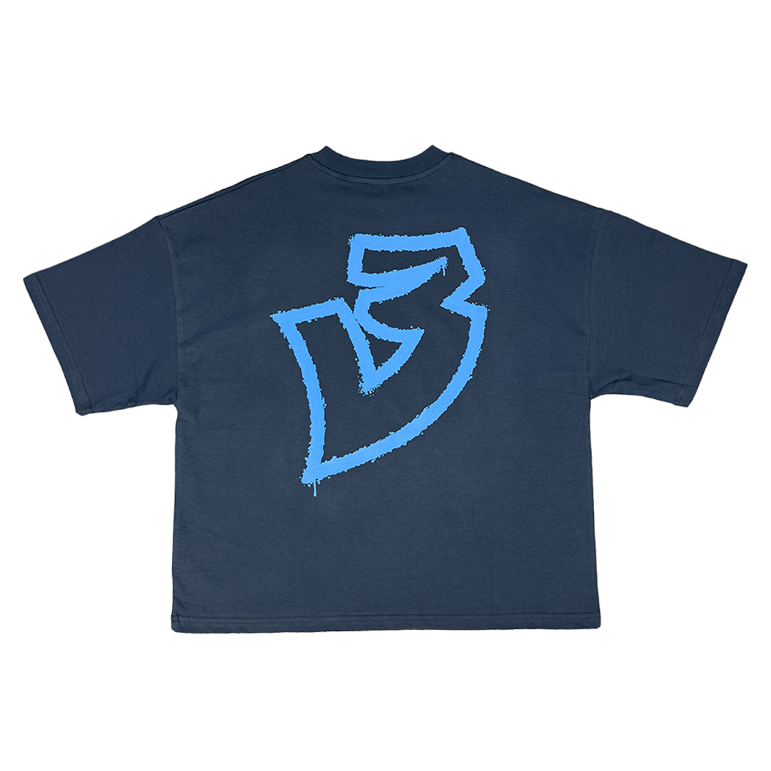 Original Z Navy Oversized Boxy Tee