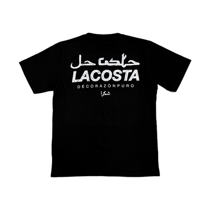 LACOSTA Black Regular Tee